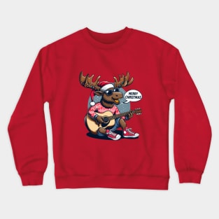 Merry Christmoose Moose Christmas 2024 Crewneck Sweatshirt